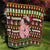Hamsome Cute Pig Christmas Quilt Xmas Holiday Patterns - Wonder Print Shop