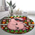 Hamsome Cute Pig Christmas Round Carpet Xmas Holiday Patterns - Wonder Print Shop