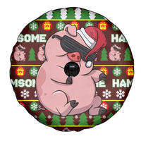 Hamsome Cute Pig Christmas Spare Tire Cover Xmas Holiday Patterns - Wonder Print Shop