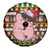 Hamsome Cute Pig Christmas Spare Tire Cover Xmas Holiday Patterns - Wonder Print Shop