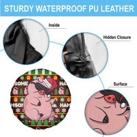 Hamsome Cute Pig Christmas Spare Tire Cover Xmas Holiday Patterns - Wonder Print Shop
