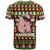Hamsome Cute Pig Christmas T Shirt Xmas Holiday Patterns - Wonder Print Shop