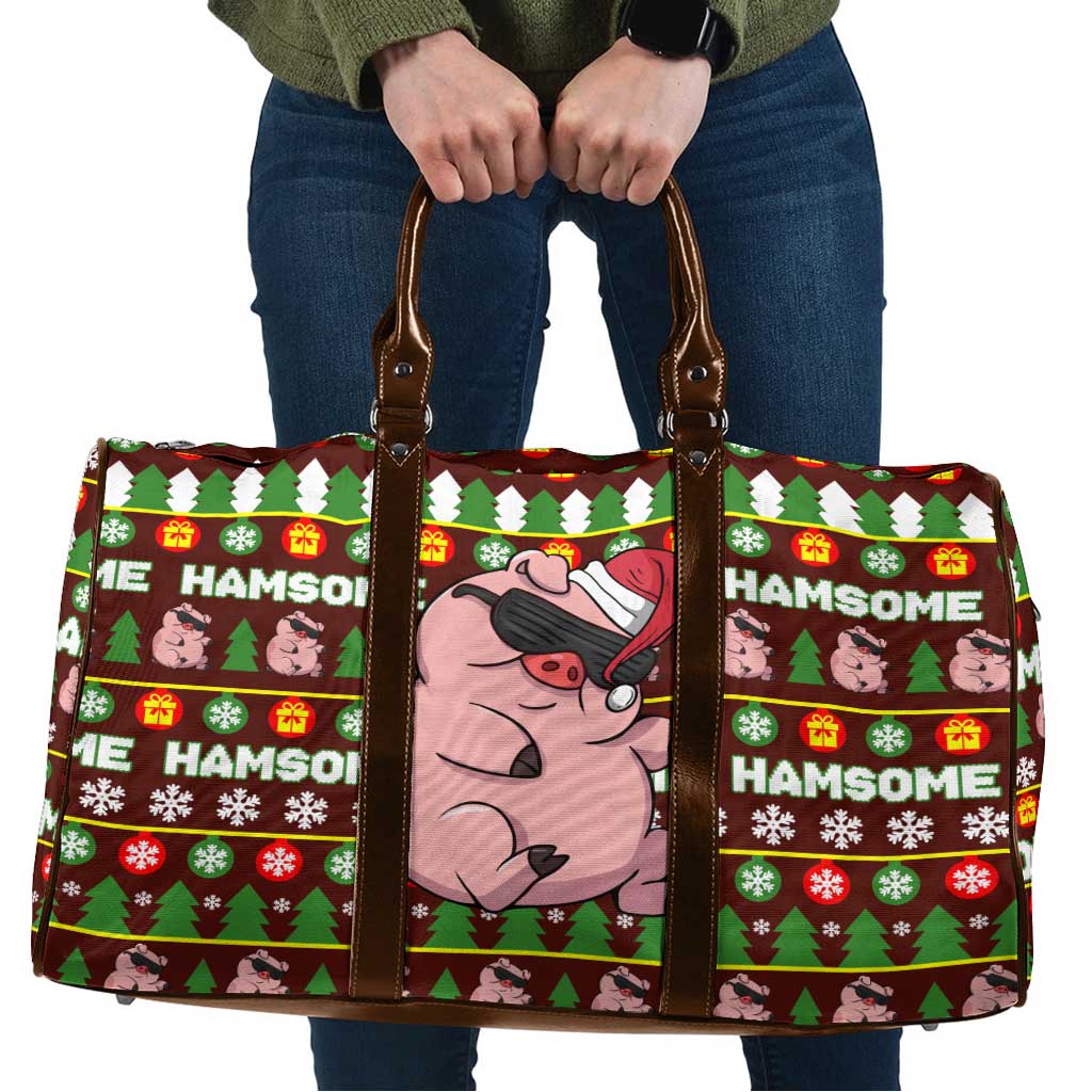 Hamsome Cute Pig Christmas Travel Bag Xmas Holiday Patterns - Wonder Print Shop