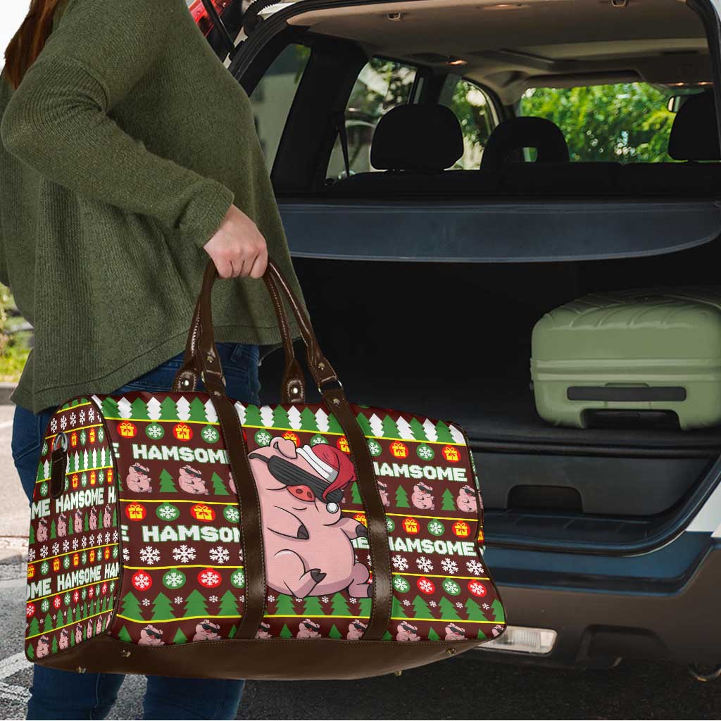Hamsome Cute Pig Christmas Travel Bag Xmas Holiday Patterns - Wonder Print Shop
