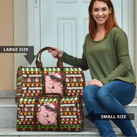 Hamsome Cute Pig Christmas Travel Bag Xmas Holiday Patterns - Wonder Print Shop