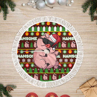 Hamsome Cute Pig Christmas Tree Skirt Xmas Holiday Patterns - Wonder Print Shop
