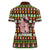 Hamsome Cute Pig Christmas Women Polo Shirt Xmas Holiday Patterns - Wonder Print Shop