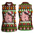 Hamsome Cute Pig Christmas Women Sleeveless Polo Shirt Xmas Holiday Patterns - Wonder Print Shop