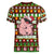 Hamsome Cute Pig Christmas Women V-Neck T-Shirt Xmas Holiday Patterns - Wonder Print Shop