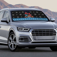 Happy Hockeyday Christmas Auto Sun Shade Xmas Holiday Patterns - Wonder Print Shop