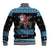 Happy Hockeyday Christmas Baseball Jacket Xmas Holiday Patterns - Wonder Print Shop
