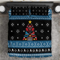 Happy Hockeyday Christmas Bedding Set Xmas Holiday Patterns - Wonder Print Shop