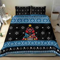 Happy Hockeyday Christmas Bedding Set Xmas Holiday Patterns - Wonder Print Shop
