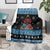 Happy Hockeyday Christmas Blanket Xmas Holiday Patterns - Wonder Print Shop