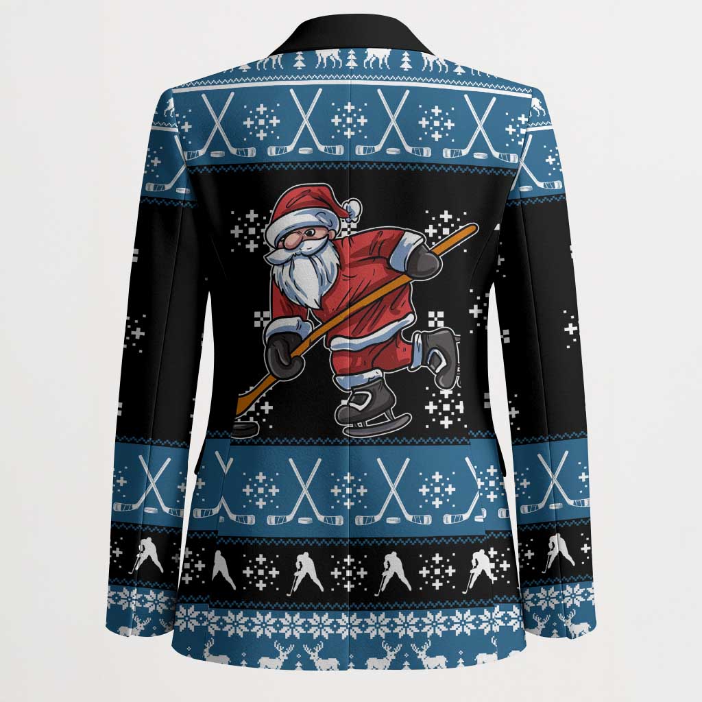 Happy Hockeyday Christmas Blazer Xmas Holiday Patterns - Wonder Print Shop