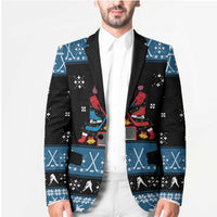 Happy Hockeyday Christmas Blazer Xmas Holiday Patterns - Wonder Print Shop