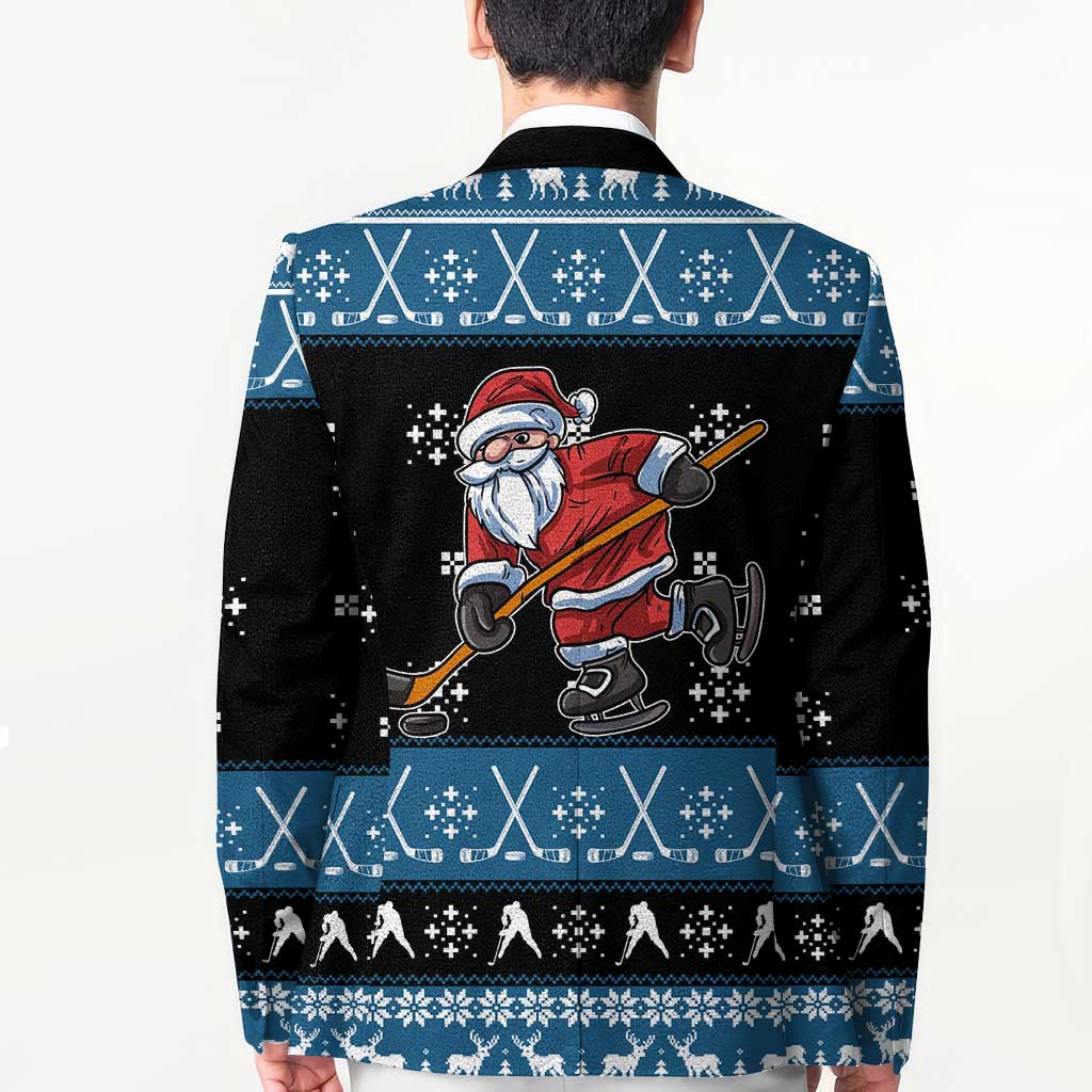Happy Hockeyday Christmas Blazer Xmas Holiday Patterns - Wonder Print Shop