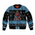 Happy Hockeyday Christmas Bomber Jacket Xmas Holiday Patterns - Wonder Print Shop