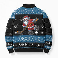 Happy Hockeyday Christmas Bomber Puffer Jacket Xmas Holiday Patterns - Wonder Print Shop