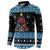 Happy Hockeyday Christmas Button Sweatshirt Xmas Holiday Patterns - Wonder Print Shop