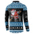 Happy Hockeyday Christmas Button Sweatshirt Xmas Holiday Patterns - Wonder Print Shop