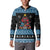 Happy Hockeyday Christmas Button Sweatshirt Xmas Holiday Patterns - Wonder Print Shop