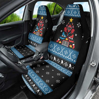 Happy Hockeyday Christmas Car Seat Cover Xmas Holiday Patterns - Wonder Print Shop