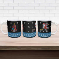 Happy Hockeyday Christmas Ceramic Mug Xmas Holiday Patterns - Wonder Print Shop