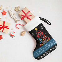 Happy Hockeyday Christmas Stocking Xmas Holiday Patterns - Wonder Print Shop