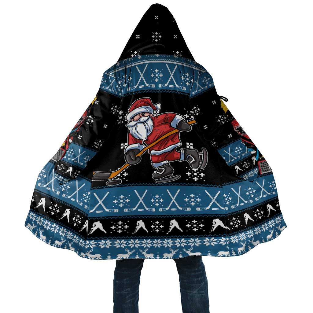 Happy Hockeyday Christmas Cloak Xmas Holiday Patterns - Wonder Print Shop