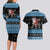 Happy Hockeyday Christmas Couples Matching Long Sleeve Bodycon Dress and Hawaiian Shirt Xmas Holiday Patterns - Wonder Print Shop