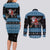 Happy Hockeyday Christmas Couples Matching Long Sleeve Bodycon Dress and Long Sleeve Button Shirt Xmas Holiday Patterns - Wonder Print Shop