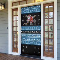 Happy Hockeyday Christmas Door Cover Xmas Holiday Patterns - Wonder Print Shop