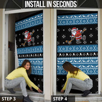 Happy Hockeyday Christmas Door Cover Xmas Holiday Patterns - Wonder Print Shop
