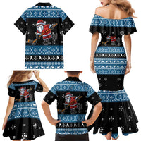 Happy Hockeyday Christmas Family Matching Mermaid Dress and Hawaiian Shirt Xmas Holiday Patterns - Wonder Print Shop