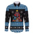 Happy Hockeyday Christmas Family Matching Off The Shoulder Long Sleeve Dress and Hawaiian Shirt Xmas Holiday Patterns - Wonder Print Shop
