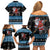 Happy Hockeyday Christmas Family Matching Off Shoulder Short Dress and Hawaiian Shirt Xmas Holiday Patterns - Wonder Print Shop