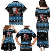 Happy Hockeyday Christmas Family Matching Puletasi and Hawaiian Shirt Xmas Holiday Patterns - Wonder Print Shop