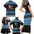 Happy Hockeyday Christmas Family Matching Short Sleeve Bodycon Dress and Hawaiian Shirt Xmas Holiday Patterns - Wonder Print Shop