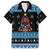 Happy Hockeyday Christmas Family Matching Short Sleeve Bodycon Dress and Hawaiian Shirt Xmas Holiday Patterns - Wonder Print Shop