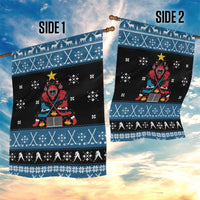 Happy Hockeyday Christmas Garden Flag Xmas Holiday Patterns - Wonder Print Shop