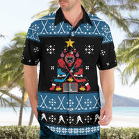Happy Hockeyday Christmas Hawaiian Shirt Xmas Holiday Patterns - Wonder Print Shop