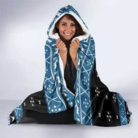 Happy Hockeyday Christmas Hooded Blanket Xmas Holiday Patterns - Wonder Print Shop