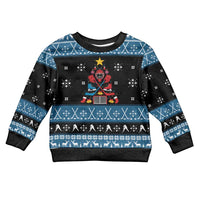 Happy Hockeyday Christmas Kid Ugly Christmas Sweater Xmas Holiday Patterns - Wonder Print Shop