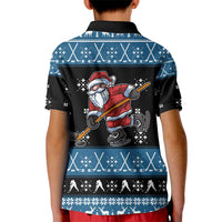 Happy Hockeyday Christmas Kid Polo Shirt Xmas Holiday Patterns - Wonder Print Shop