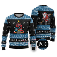 Happy Hockeyday Christmas Ugly Christmas Sweater Xmas Holiday Patterns - Wonder Print Shop