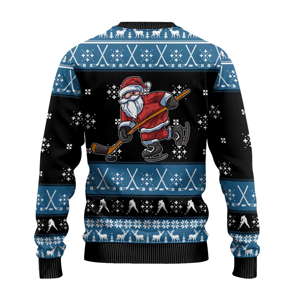 Happy Hockeyday Christmas Ugly Christmas Sweater Xmas Holiday Patterns - Wonder Print Shop