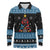 Happy Hockeyday Christmas Long Sleeve Polo Shirt Xmas Holiday Patterns - Wonder Print Shop