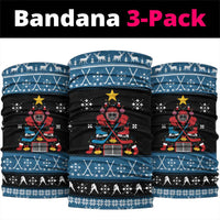 Happy Hockeyday Christmas Neck Gaiter Xmas Holiday Patterns - Wonder Print Shop