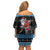 Happy Hockeyday Christmas Off Shoulder Short Dress Xmas Holiday Patterns - Wonder Print Shop